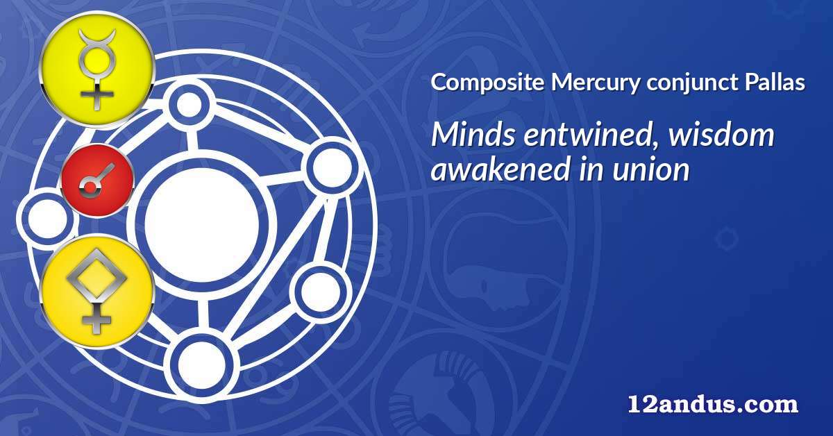 Mercury conjunct Pallas in the composite chart