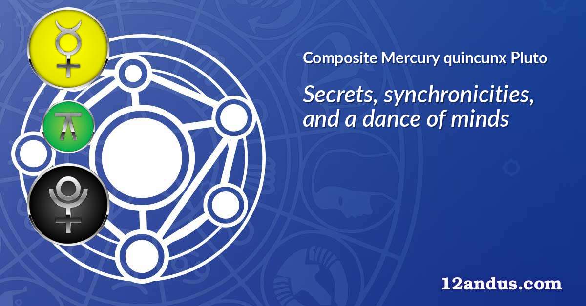 Mercury quincunx Pluto in the composite chart