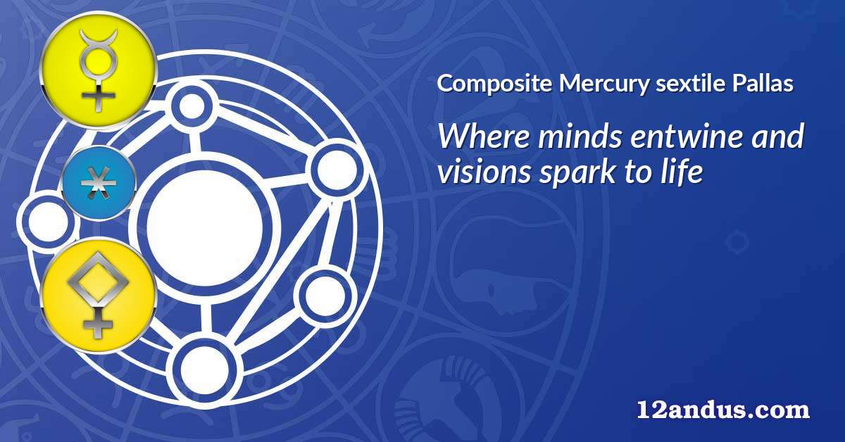 Mercury sextile Pallas in the composite chart