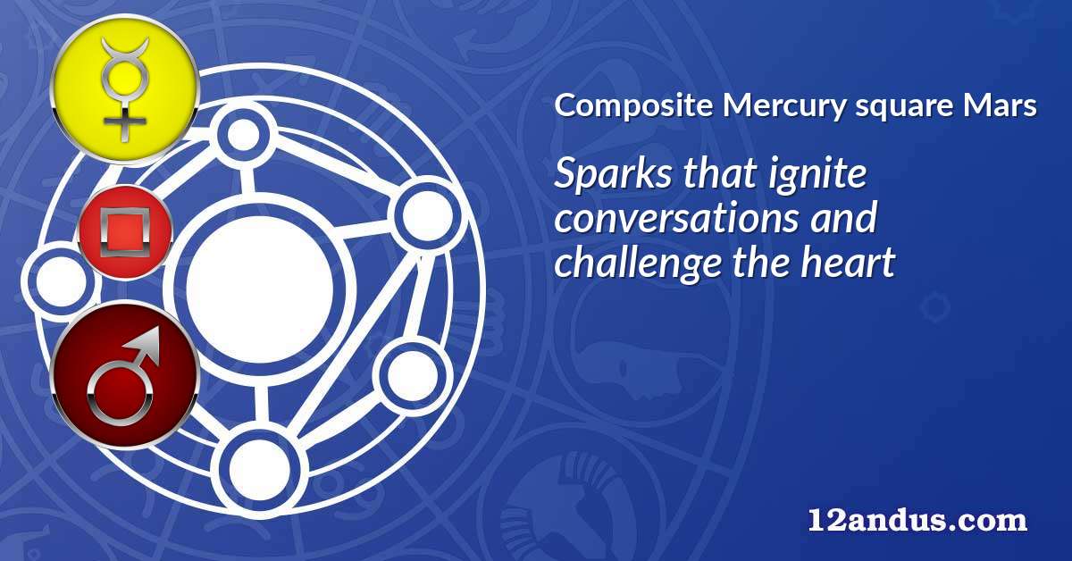 Mercury square Mars in the composite chart