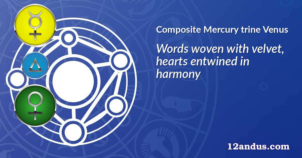 Mercury trine Venus in the composite chart