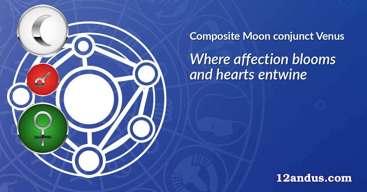 Moon conjunct Venus in the composite chart