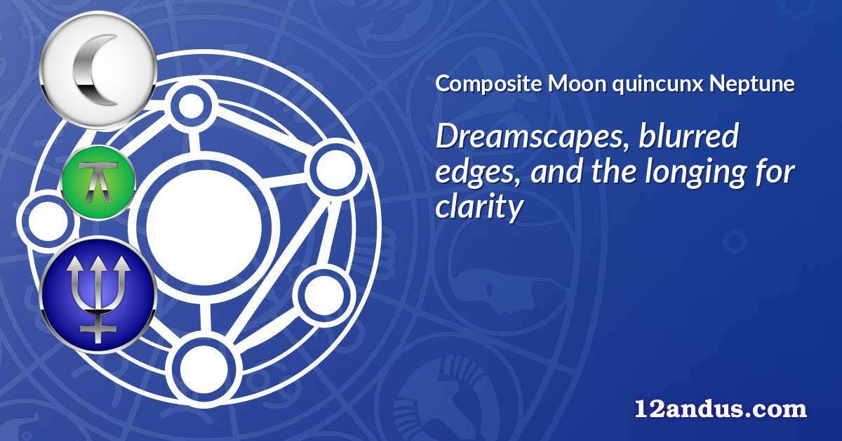 Moon quincunx Neptune in the composite chart