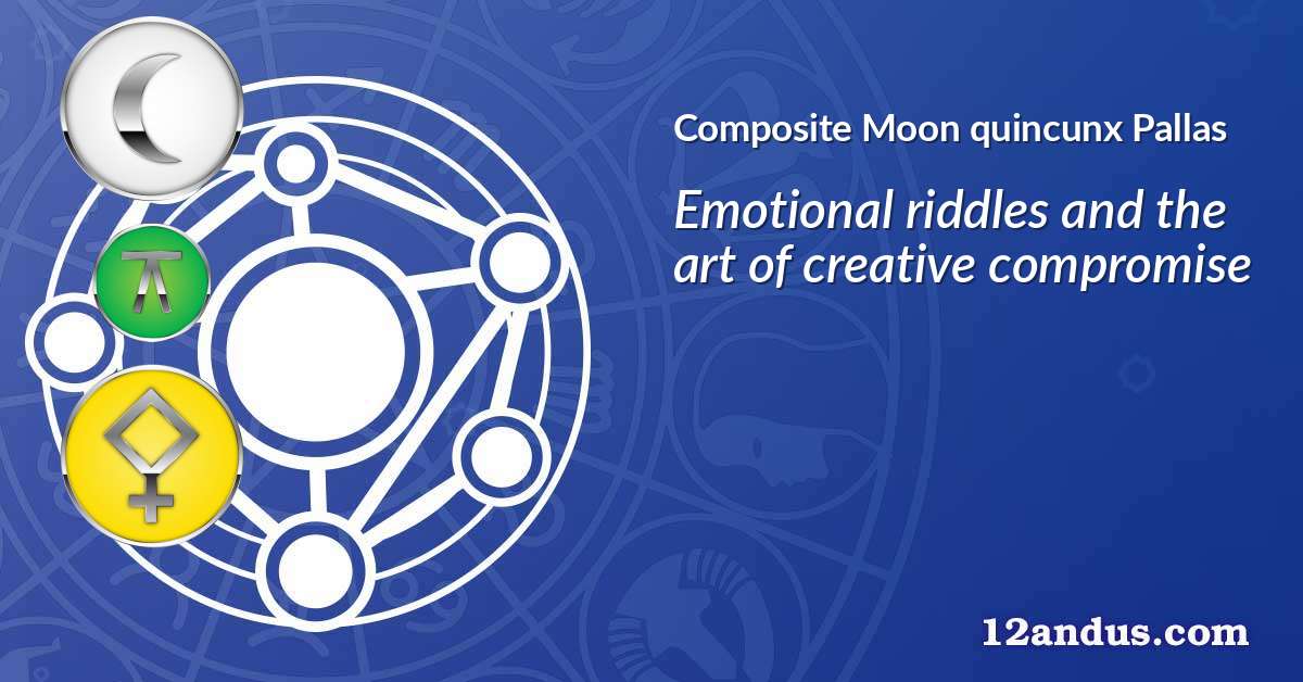 Moon quincunx Pallas in the composite chart