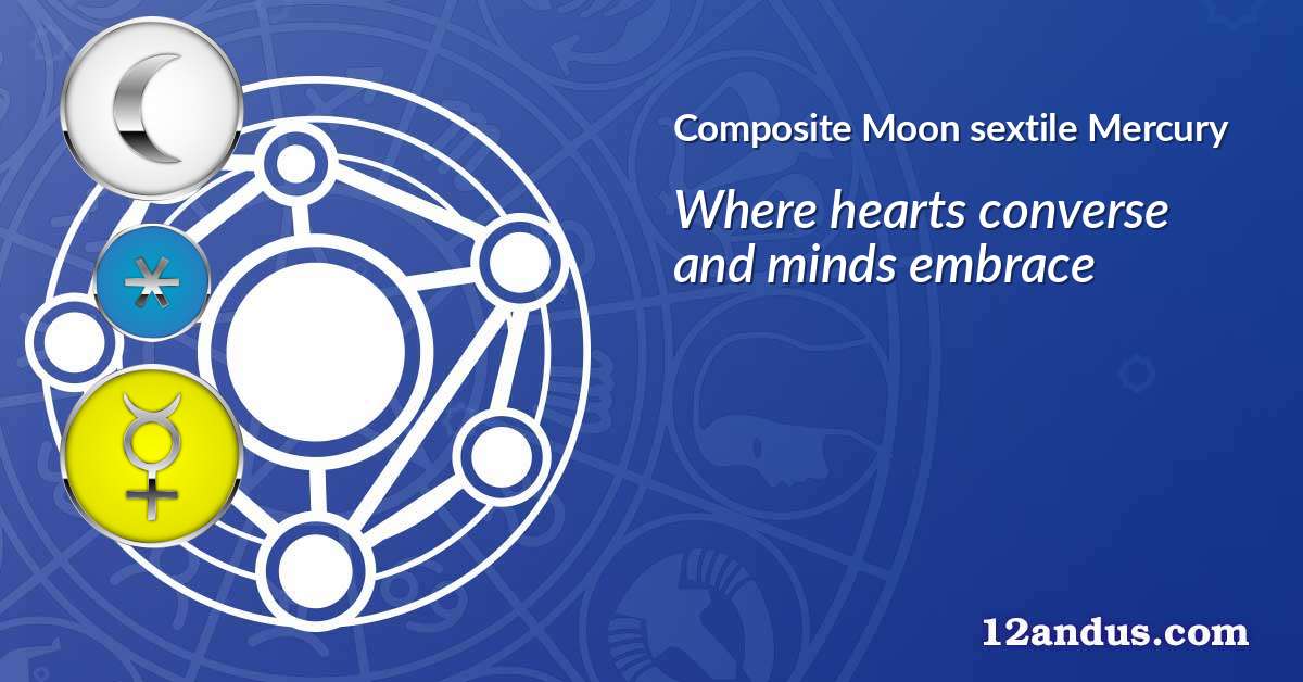 Moon sextile Mercury in the composite chart