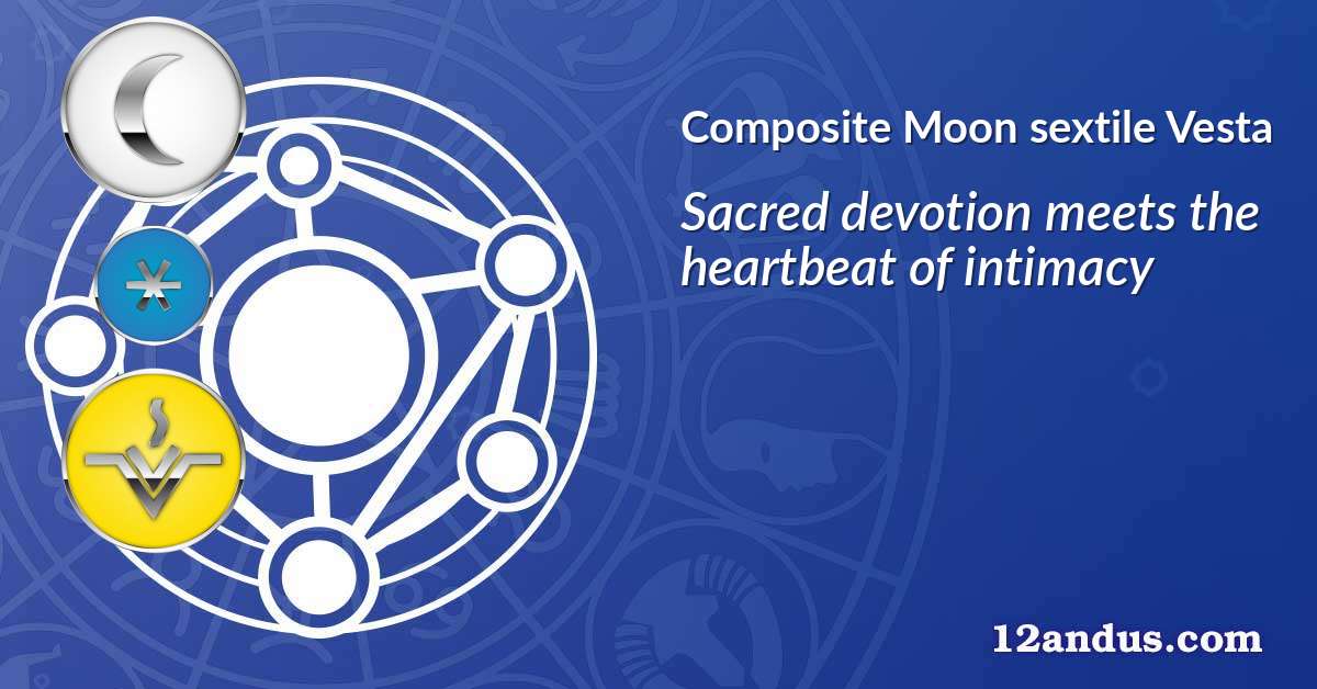 Moon sextile Vesta in the composite chart