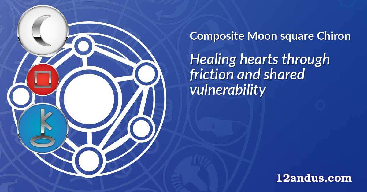 Moon square Chiron in the composite chart