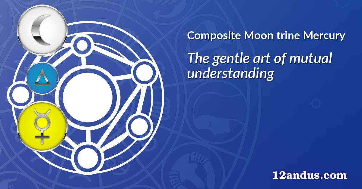 Moon trine Mercury in the composite chart