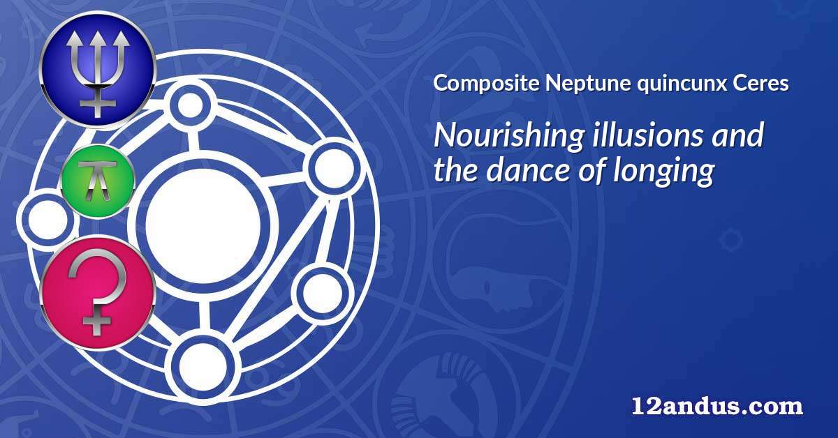 Neptune quincunx Ceres in the composite chart