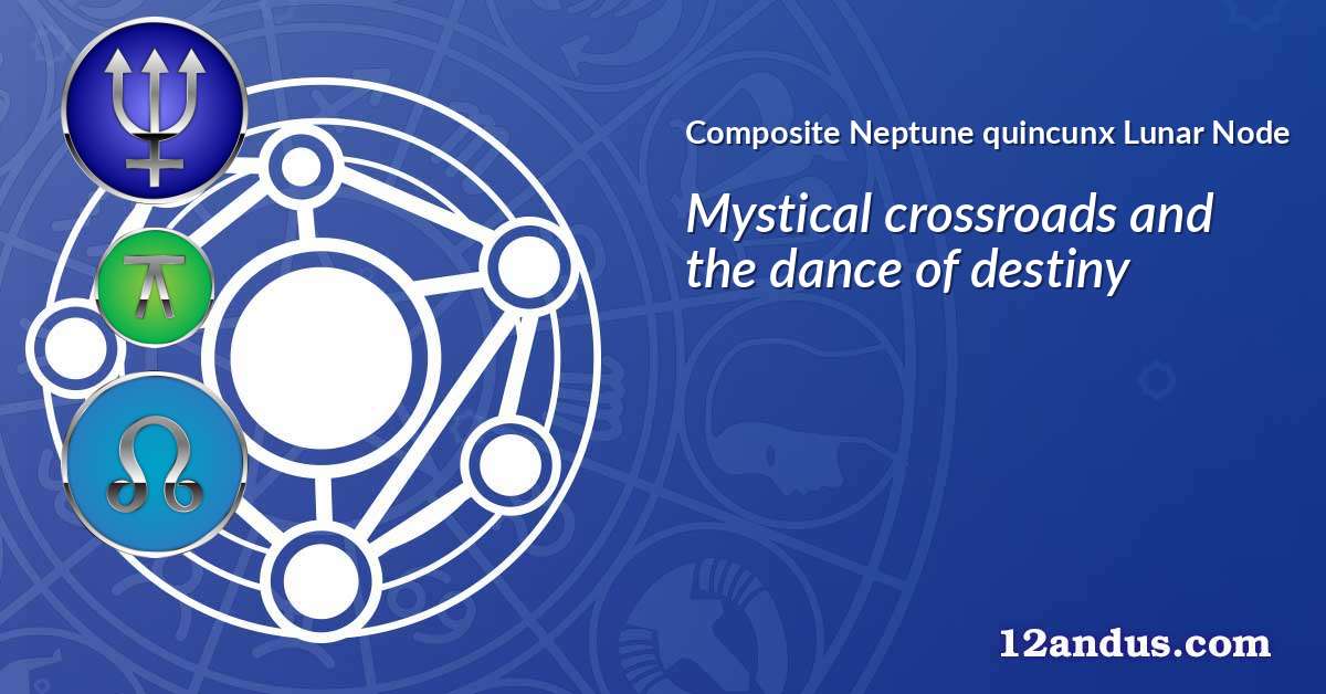 Neptune quincunx Lunar Node in the composite chart