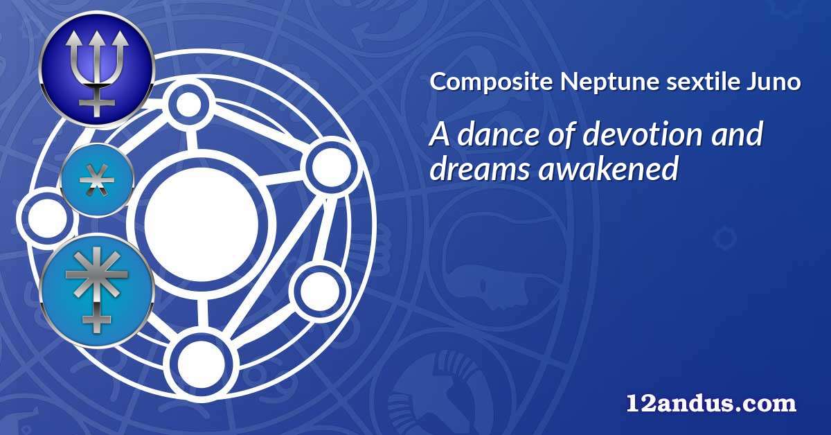 Neptune sextile Juno in the composite chart