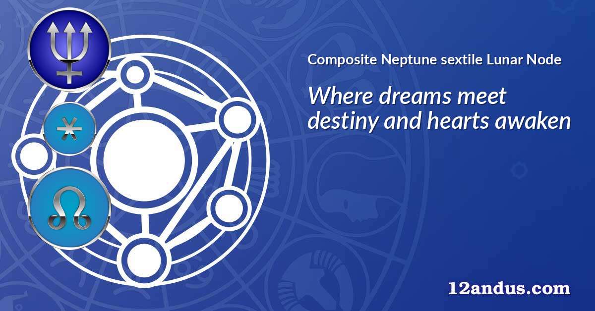 Neptune sextile Lunar Node in the composite chart