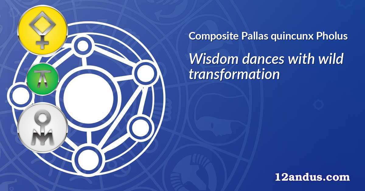 Pallas quincunx Pholus in the composite chart