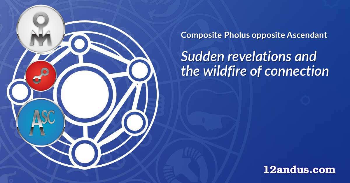 Pholus opposite Ascendant in the composite chart