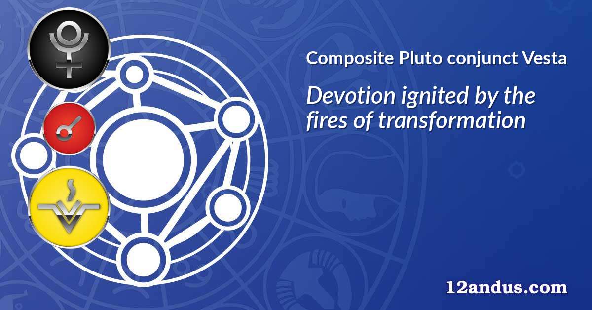 Pluto conjunct Vesta in the composite chart