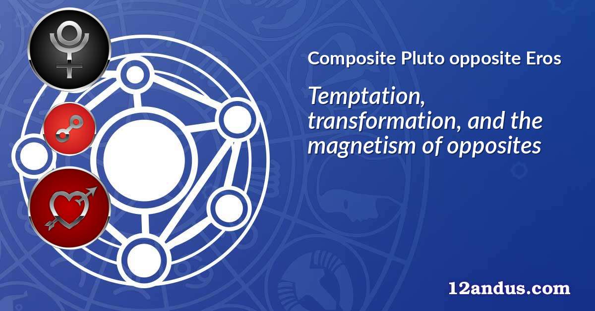 Pluto opposite Eros in the composite chart