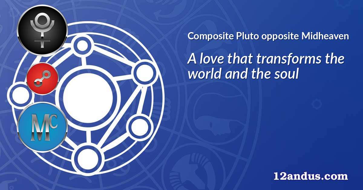 Pluto opposite Midheaven in the composite chart
