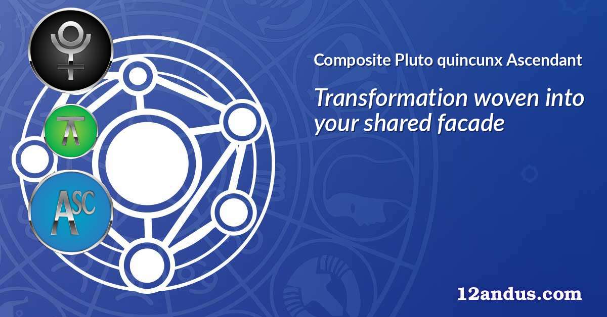 Pluto quincunx Ascendant in the composite chart