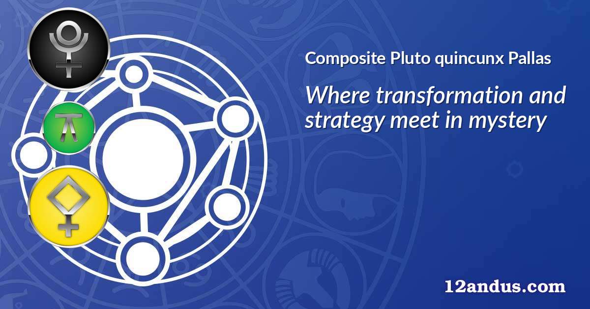 Pluto quincunx Pallas in the composite chart