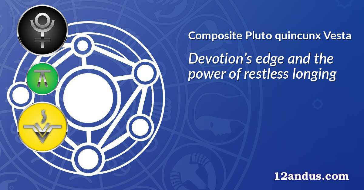 Pluto quincunx Vesta in the composite chart