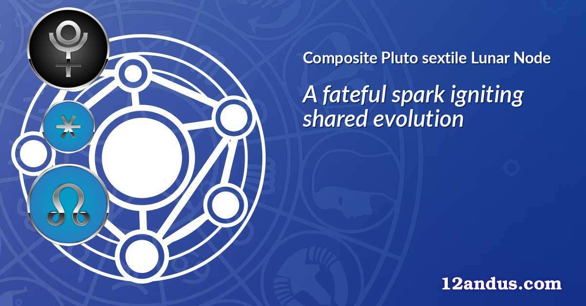 Pluto sextile Lunar Node in the composite chart