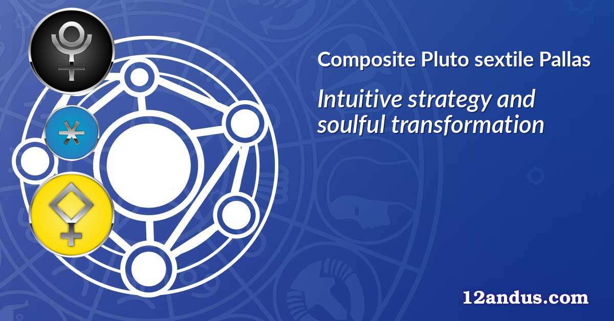 Pluto sextile Pallas in the composite chart