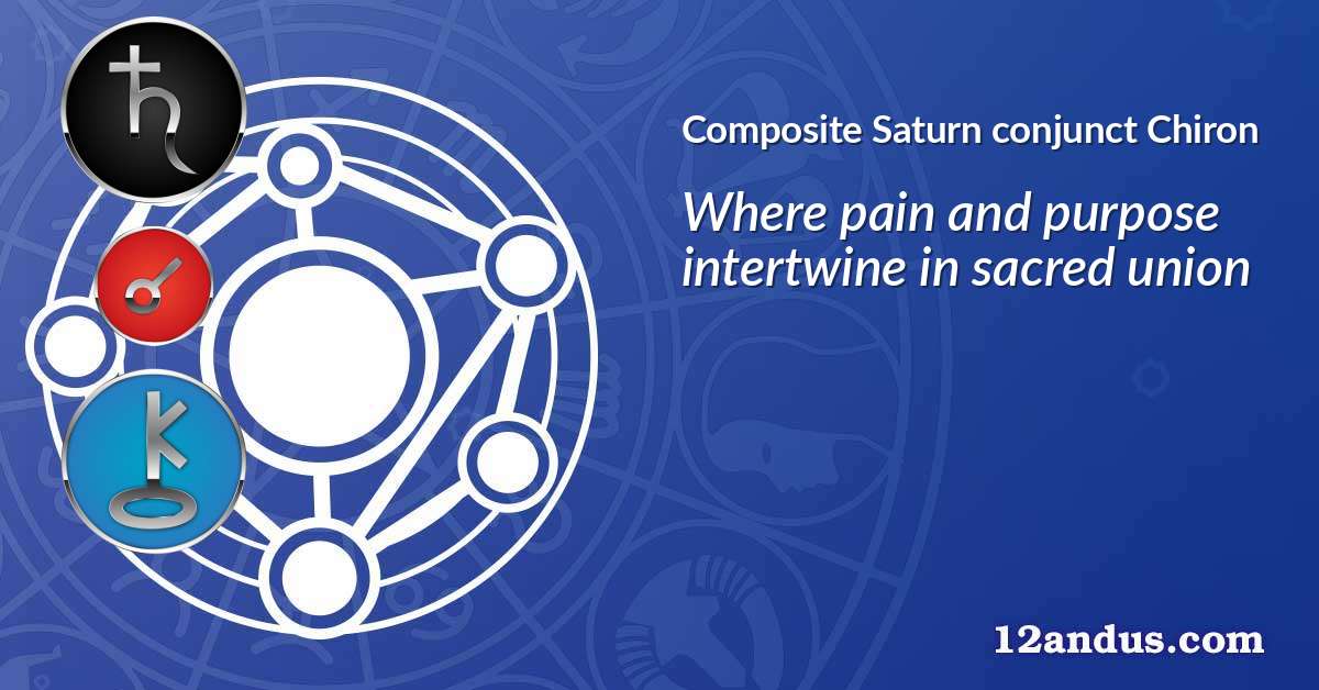 Saturn conjunct Chiron in the composite chart