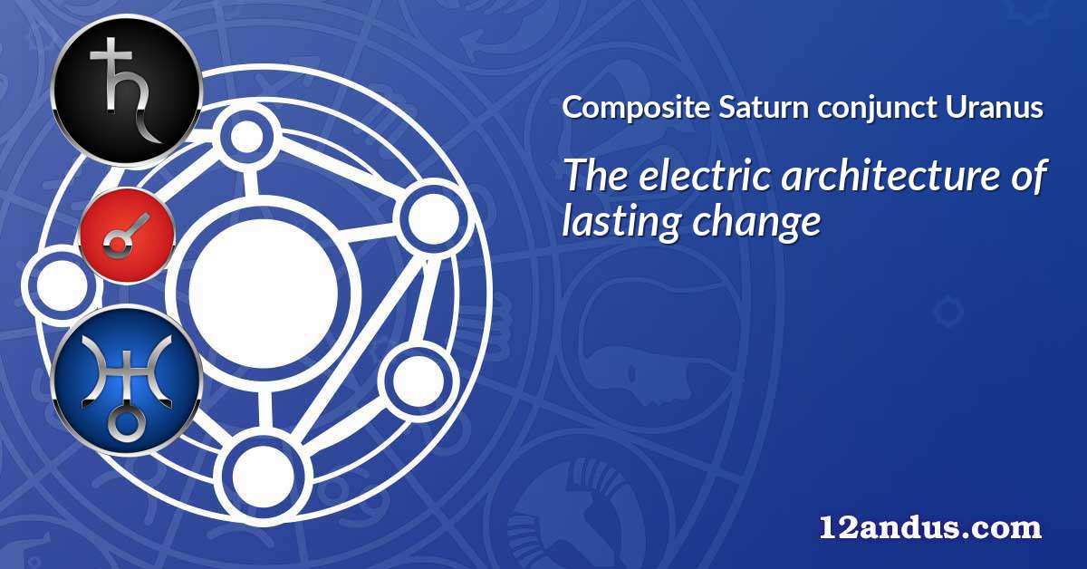 Saturn conjunct Uranus in the composite chart