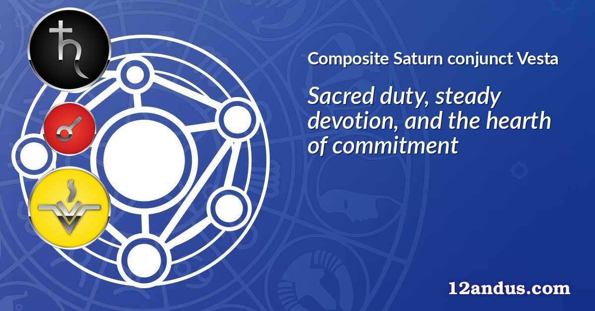 Saturn conjunct Vesta in the composite chart
