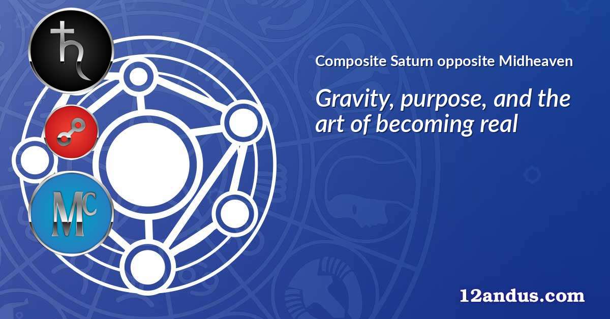 Saturn opposite Midheaven in the composite chart