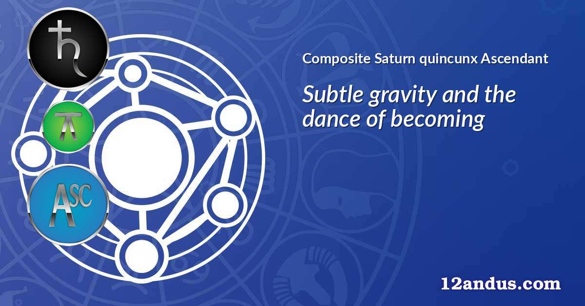Saturn quincunx Ascendant in the composite chart