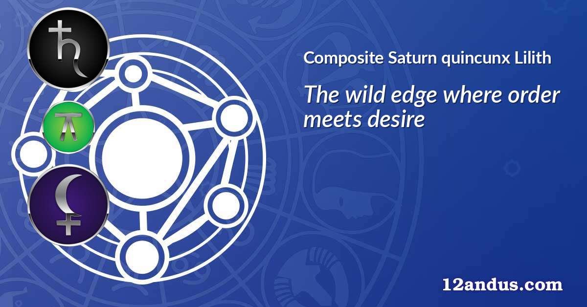 Saturn quincunx Lilith in the composite chart