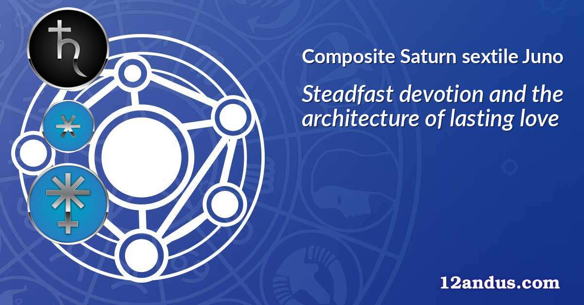 Saturn sextile Juno in the composite chart