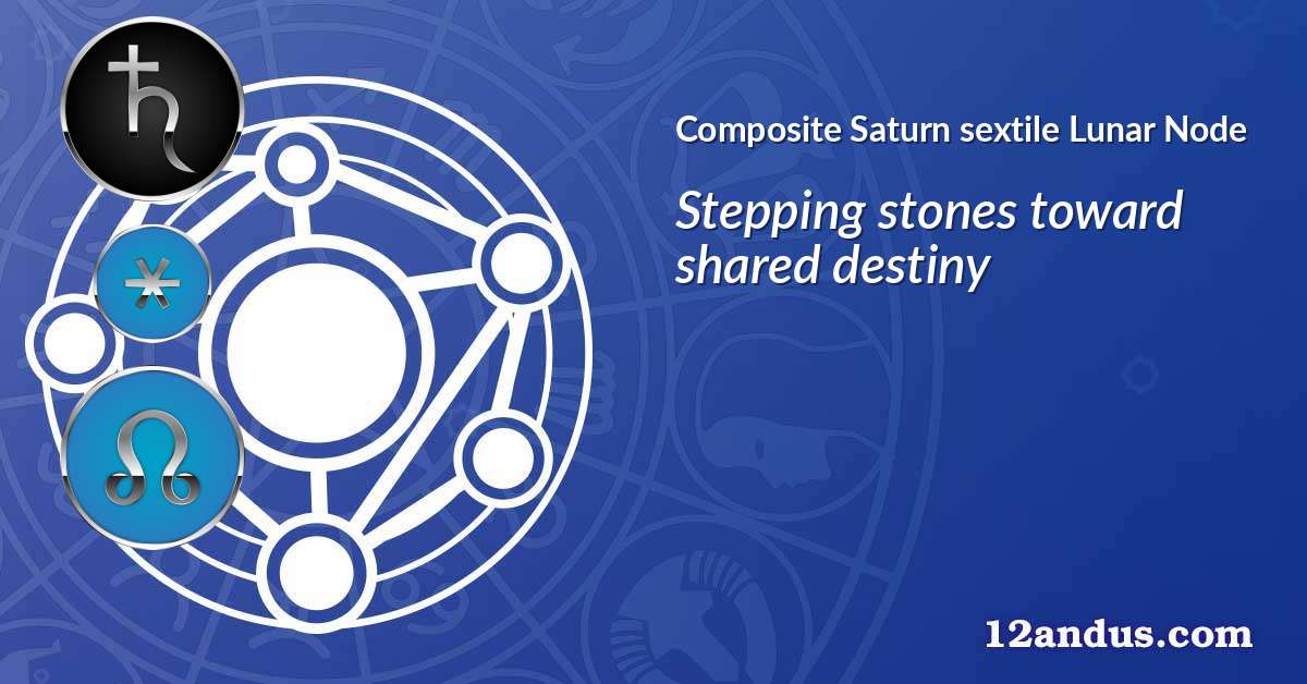 Saturn sextile Lunar Node in the composite chart