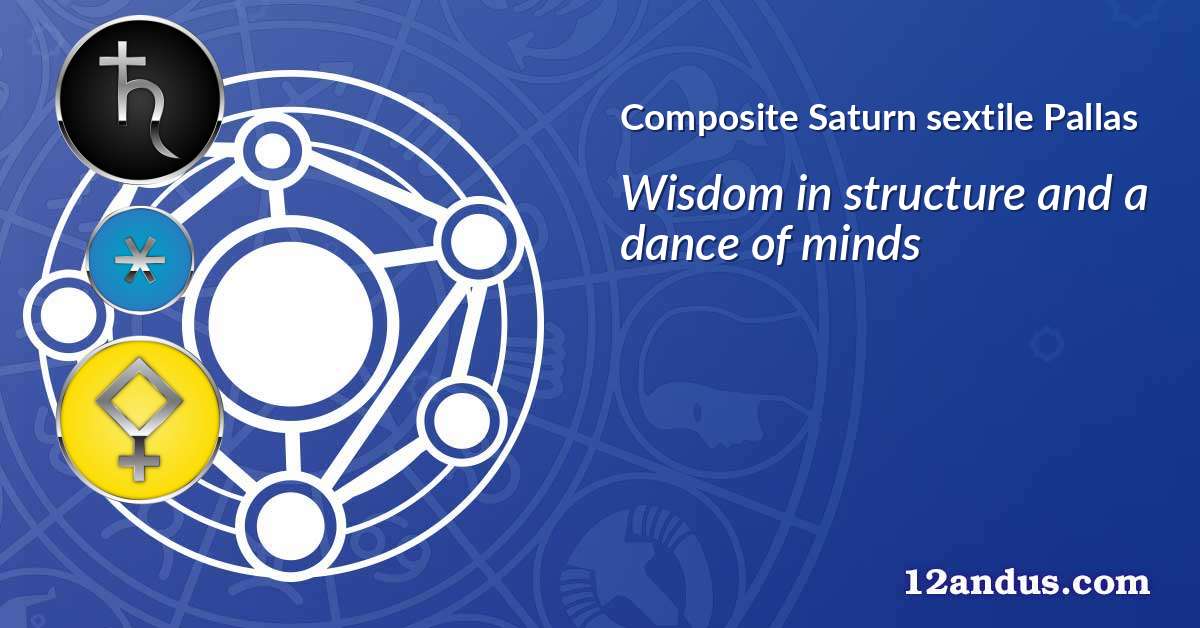 Saturn sextile Pallas in the composite chart