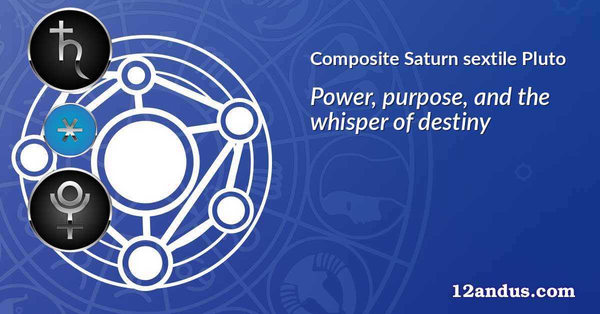 Saturn sextile Pluto in the composite chart