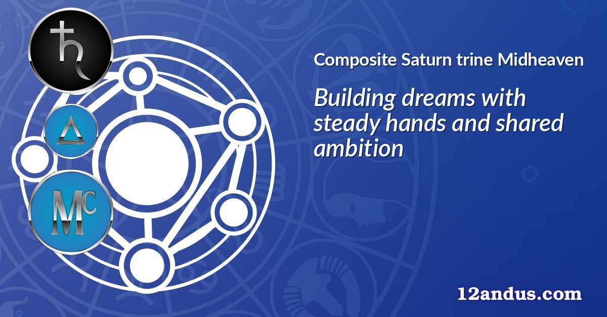 Saturn trine Midheaven in the composite chart