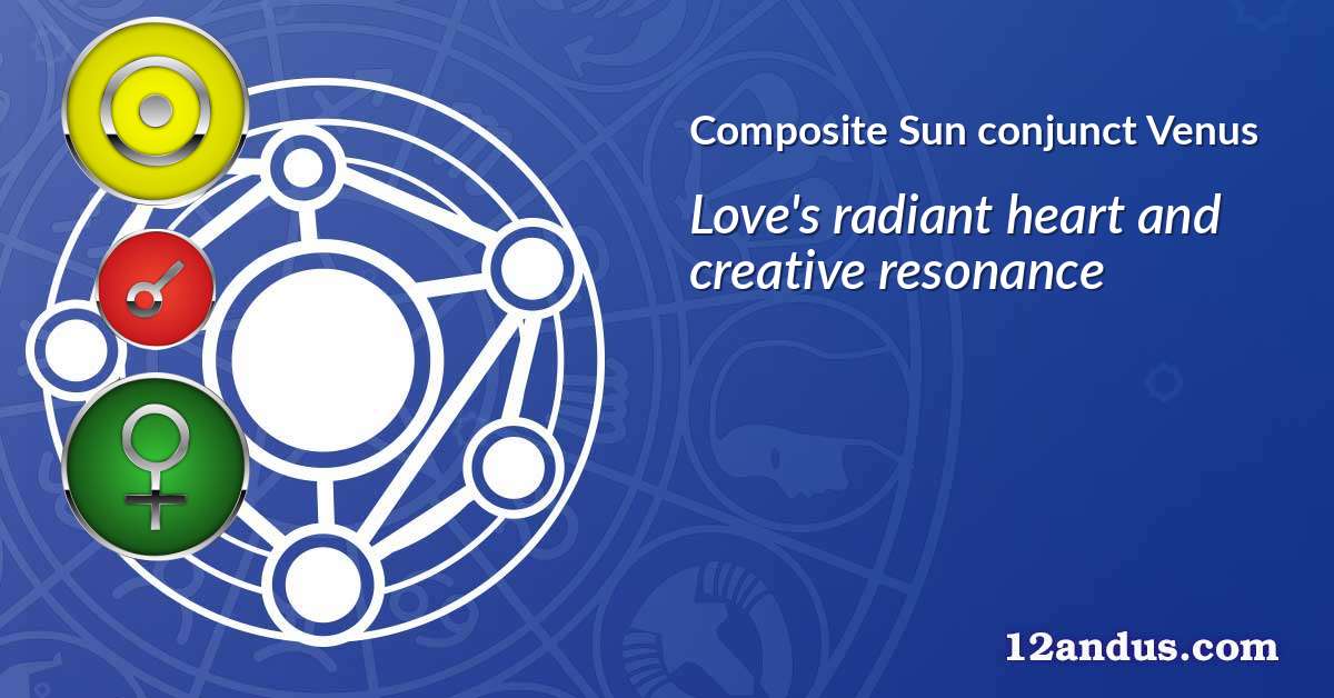 Sun conjunct Venus in the composite chart