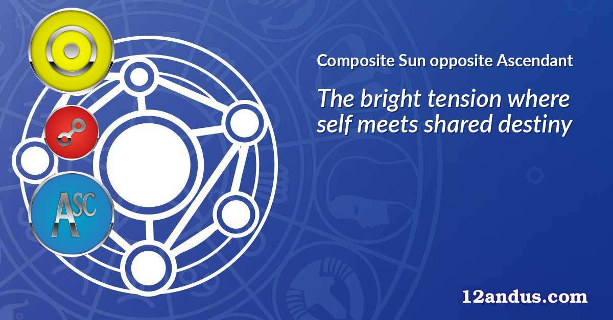 Sun opposite Ascendant in the composite chart
