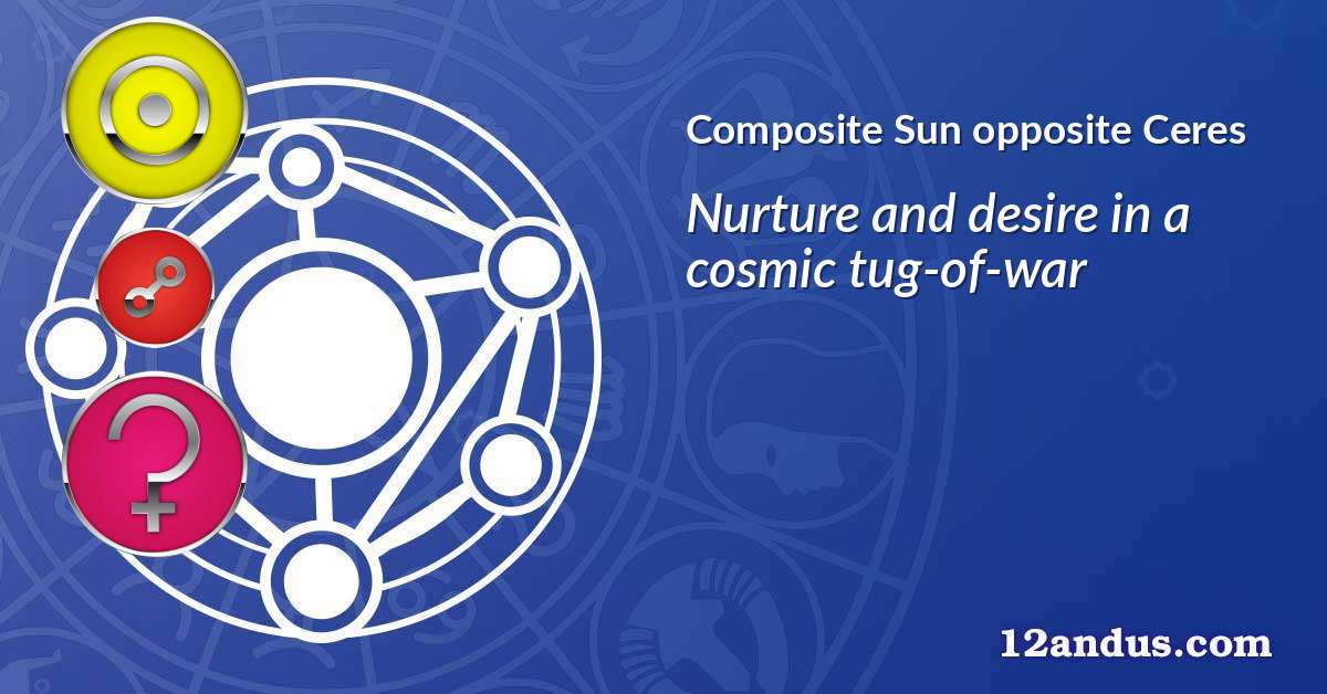 Sun opposite Ceres in the composite chart