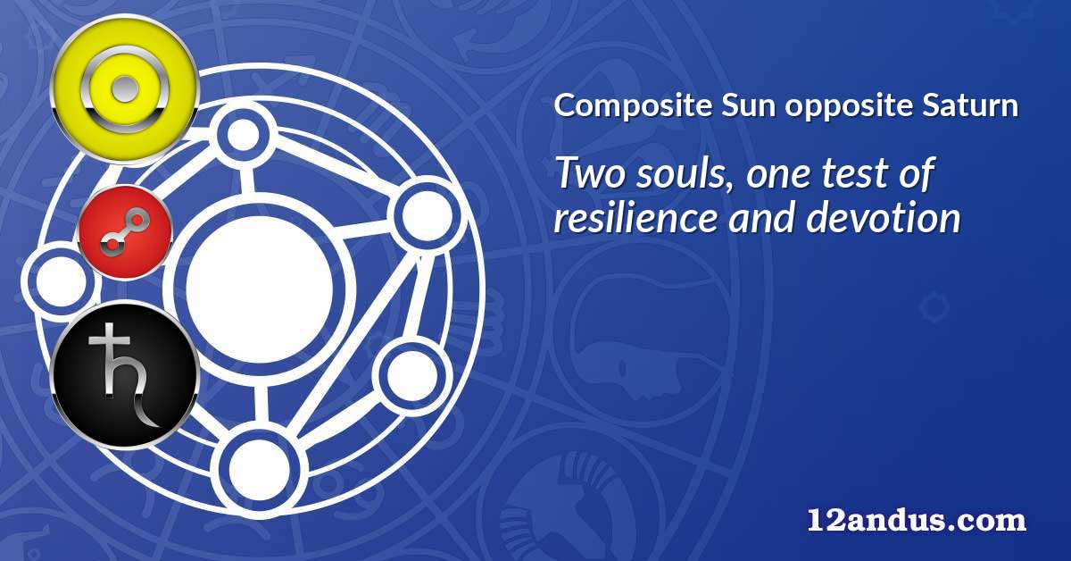 Sun opposite Saturn in the composite chart