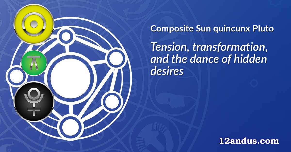Sun quincunx Pluto in the composite chart