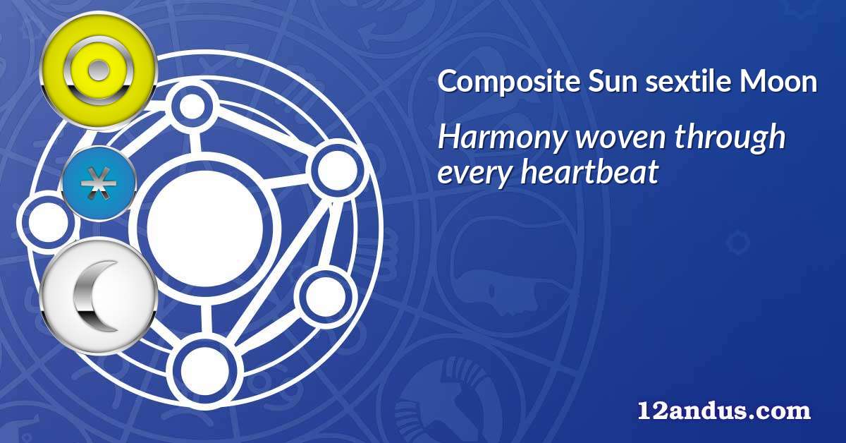 Sun sextile Moon in the composite chart