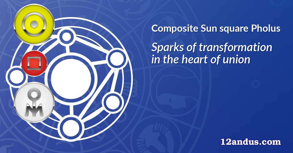 Sun square Pholus in the composite chart