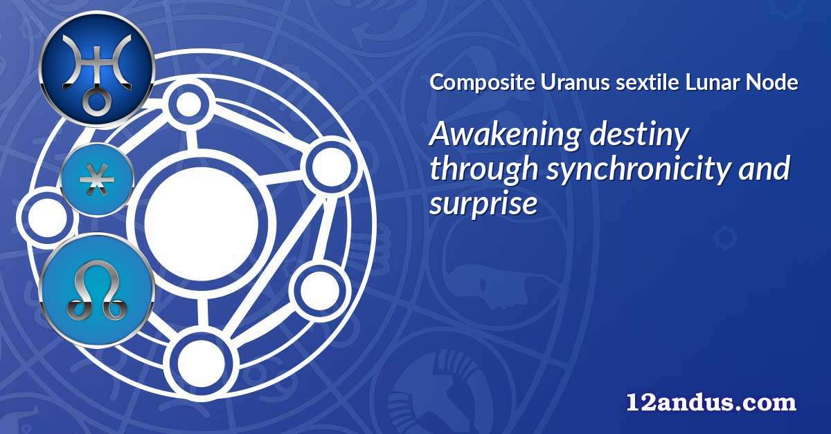 Uranus sextile Lunar Node in the composite chart