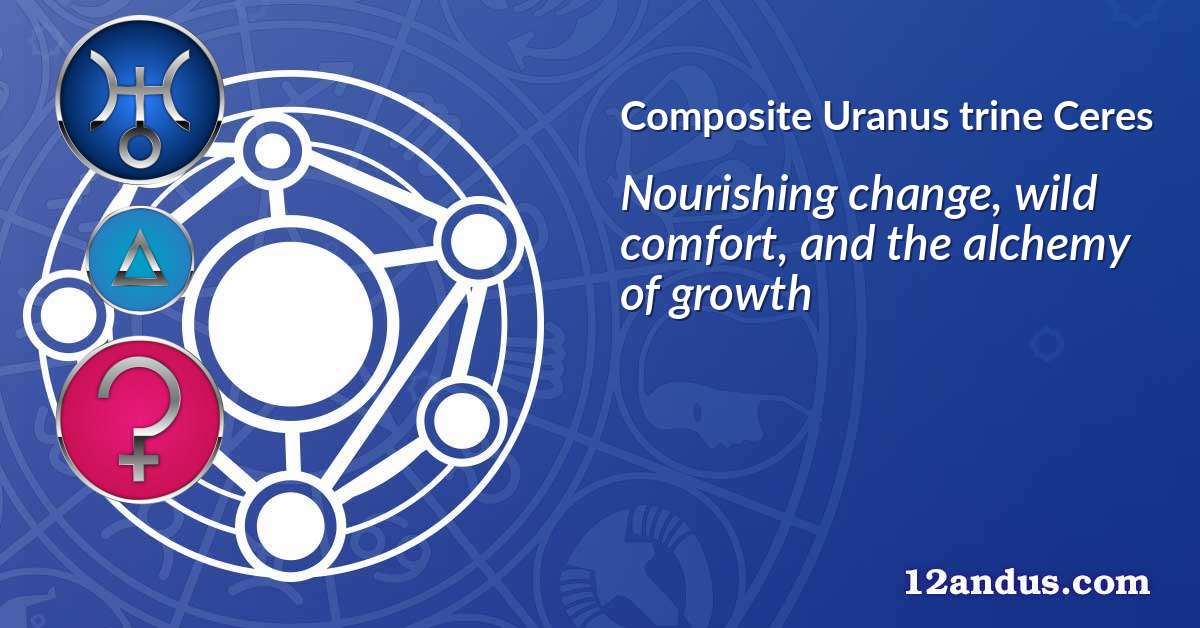 Uranus trine Ceres in the composite chart