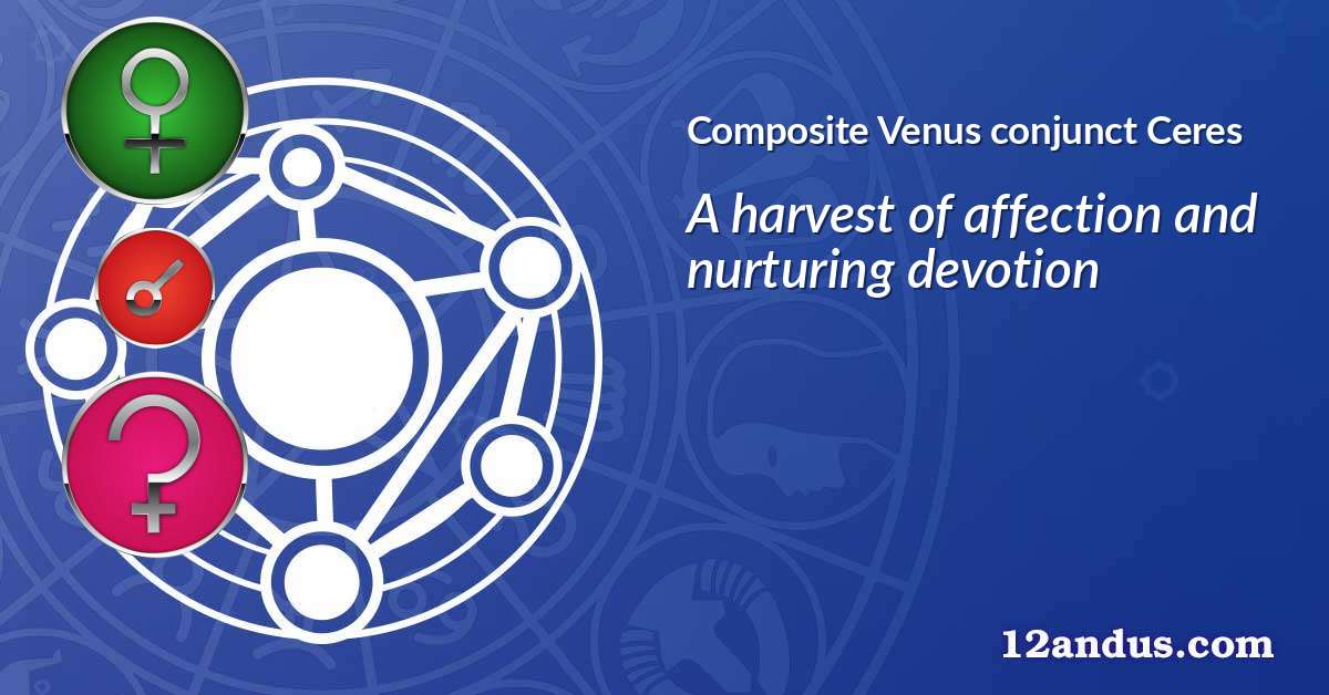 Venus conjunct Ceres in the composite chart