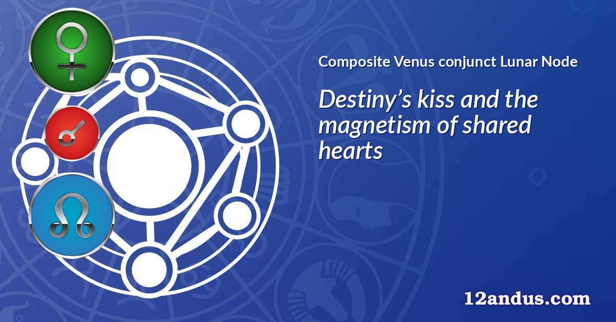 Venus conjunct Lunar Node in the composite chart