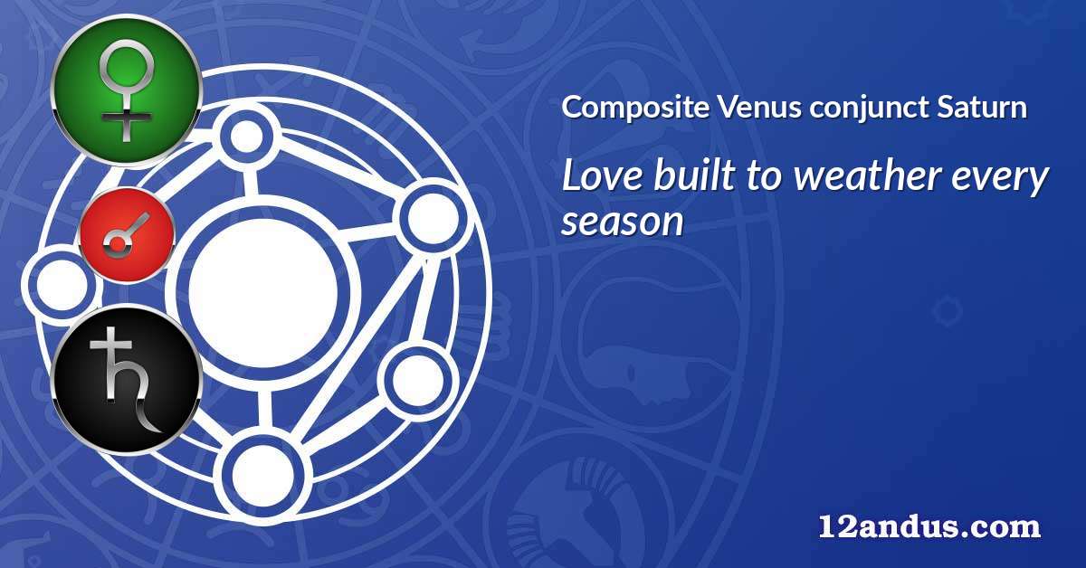 Venus conjunct Saturn in the composite chart