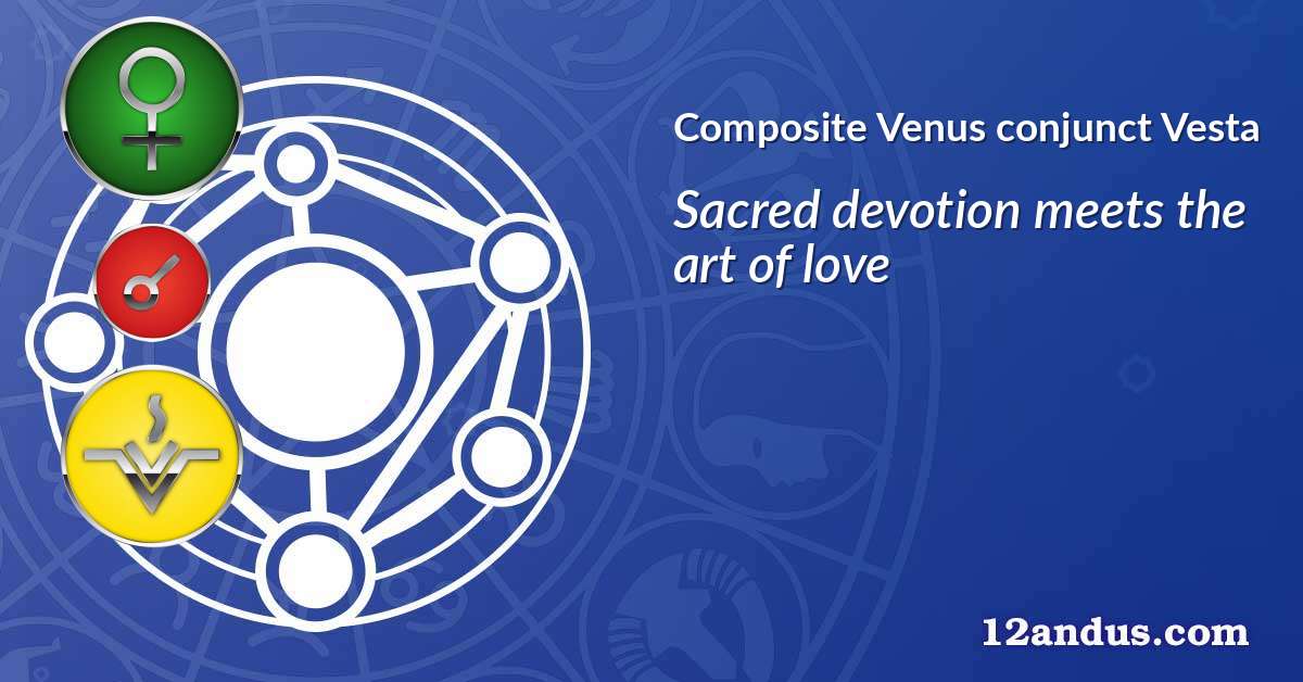 Venus conjunct Vesta in the composite chart